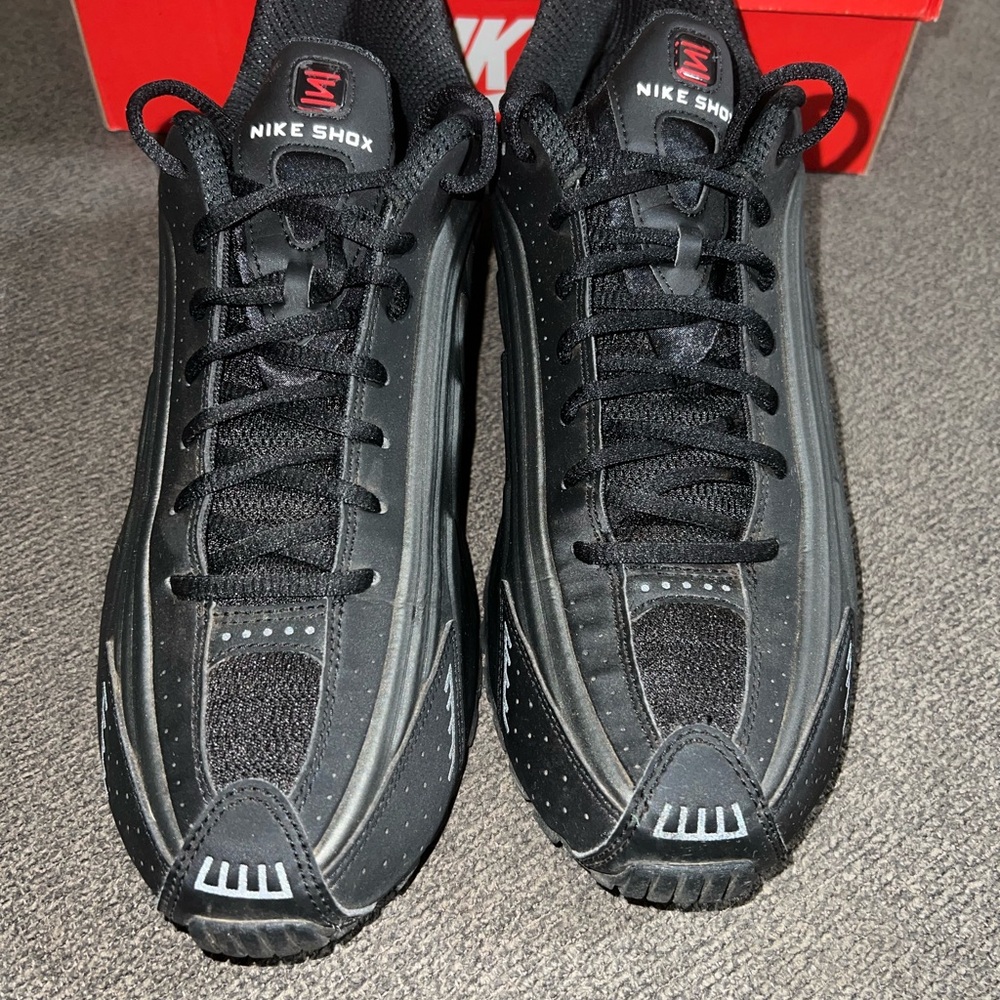 Nike Shox Black and White Athletic Shoes